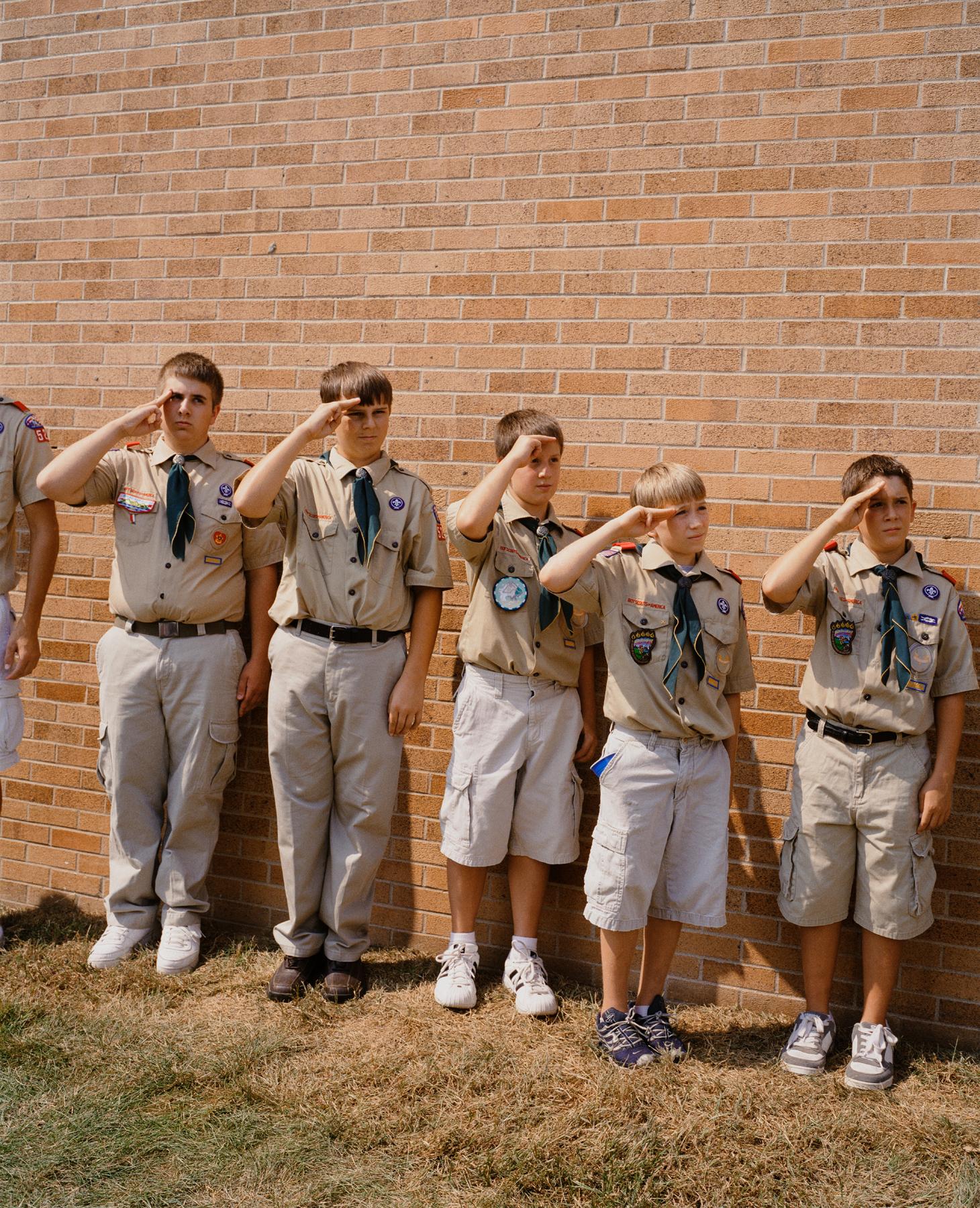 Gregory Halpern Color Photograph - Omaha Sketchbook: Boy Scouts 1, Omaha, NE, 2005-2018 - Contemporary Photography
