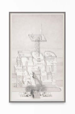 Paul Noble, Nobspital, Graphite Drawing on Paper, Excellent Shape