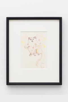 Katze inmitten von Blumen (Chat aux Fleurs)