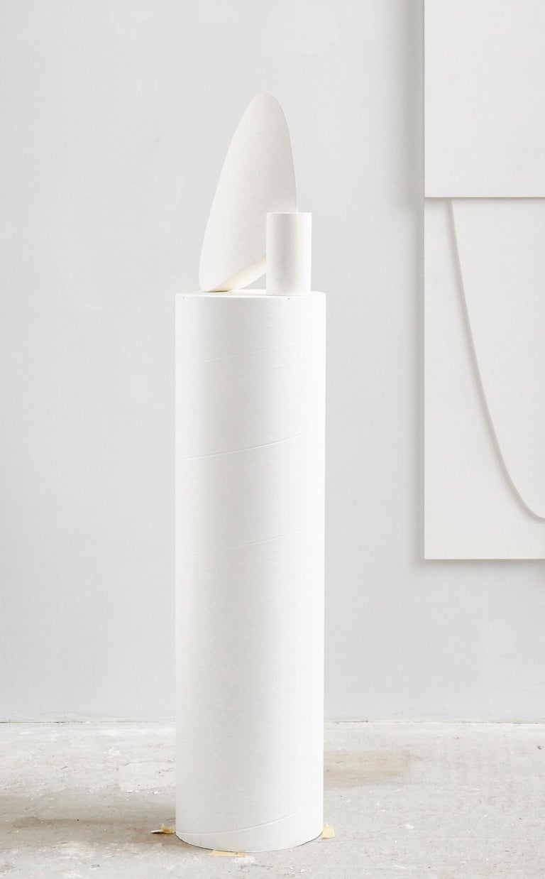 Erotillo (with Cylinder), 2016 - Contemporary Sculpture, 21st Century - Gray Abstract Sculpture by José Gabriel Fernández