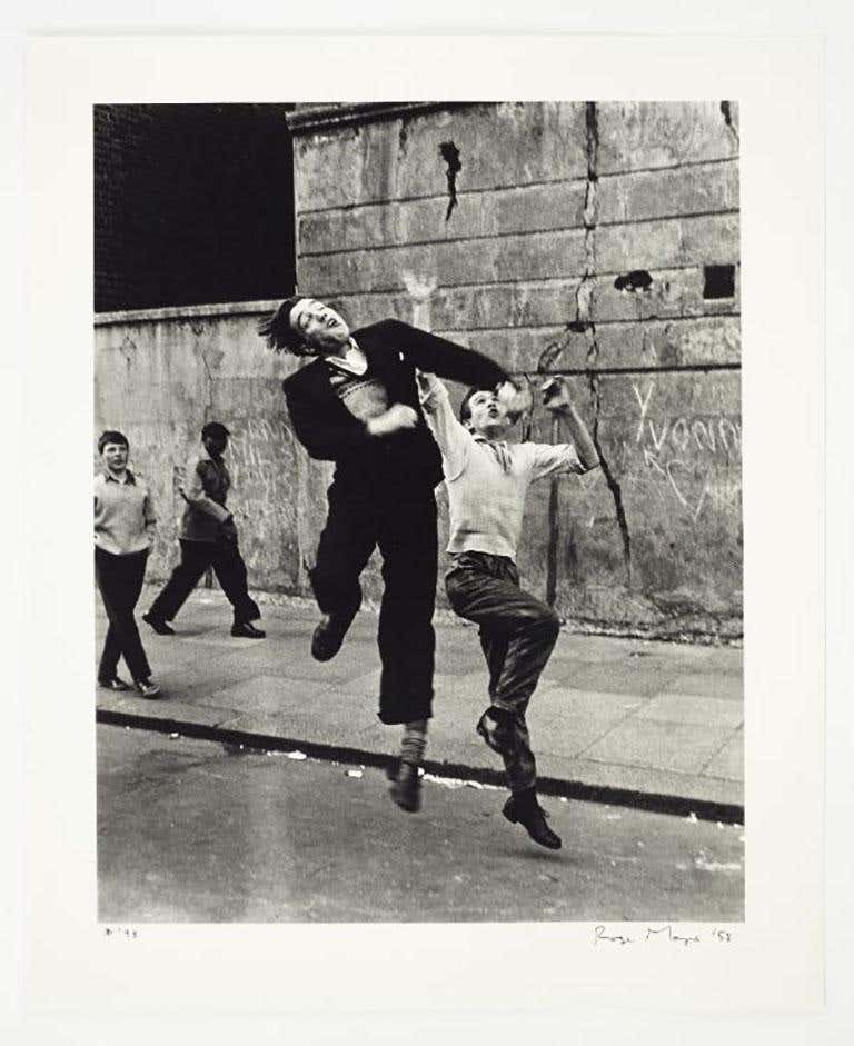 Footballers, Southam St, N. Kensington, 1958 - Roger Mayne (Black and White)