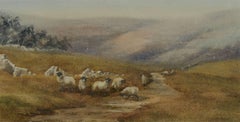 Jean Elliot - Signed and Framed 20th Century English Watercolour, Mountain Trek