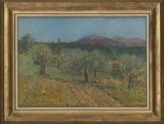 Carolyn Sergeant (1937-2018) - Signed & Framed 1966 Oil, French Orchard