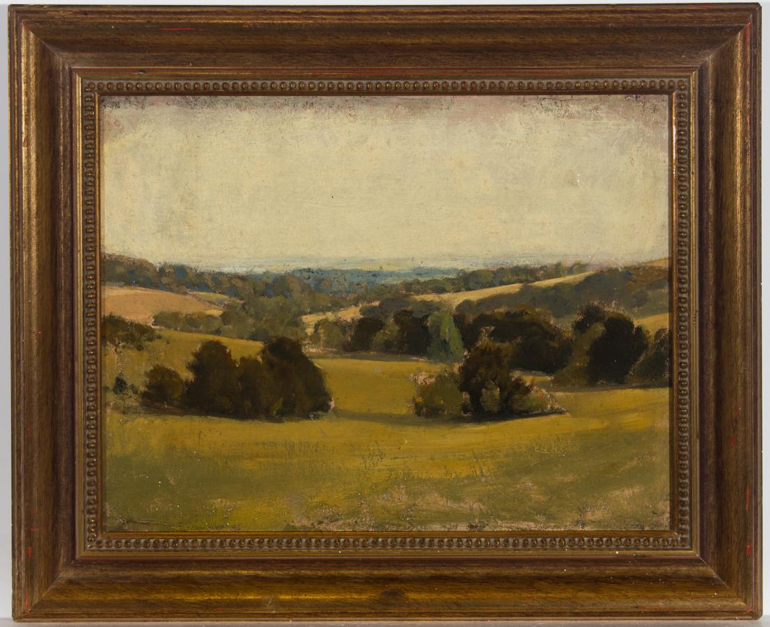 Unknown Landscape Painting - Attrib. Henry Lintott RSA (1877-1965) - Early 20th Century Oil, Summer Landscape