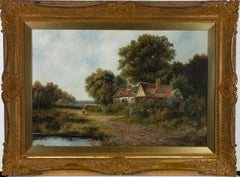 Frank Walters - Early 20th Century English Oil, Rural Landscape with a Cottage