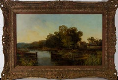 Robert Weir Allan RWS (1851-1942) - Late 19th Century Oil, Rural River Landscape
