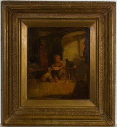 Antique John Eaton Walker RBSA (c.1824-1896) - 1887 Oil, Rival Claimants