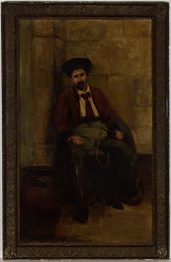 Chattie Wake (1876-1971) - Early 20th Century Oil, Seated Gentleman