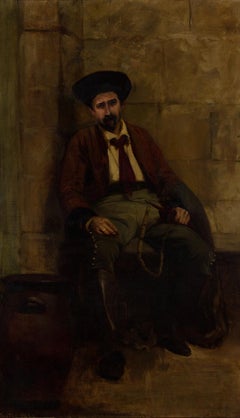 Chattie Wake (1876-1971) - Early 20th Century Oil, Seated Gentleman