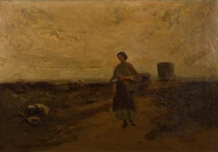 William James Dukes (1877-1936) - Signed & Framed Oil, The Gatherer