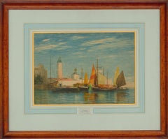 Attribut. John Robertson Reid – feines Aquarell des frühen 20. Jahrhunderts:: Venedig