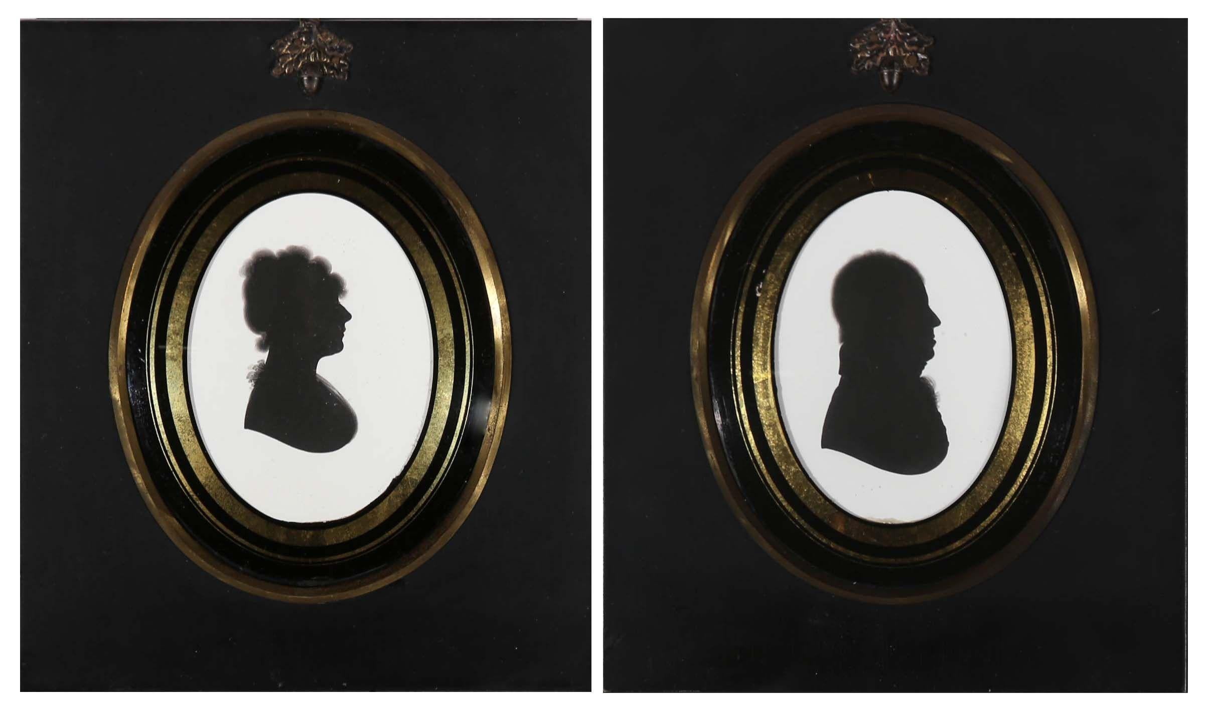 Attrib. John Miers - Pair of Miniature 18th Century, Silhouettes 5