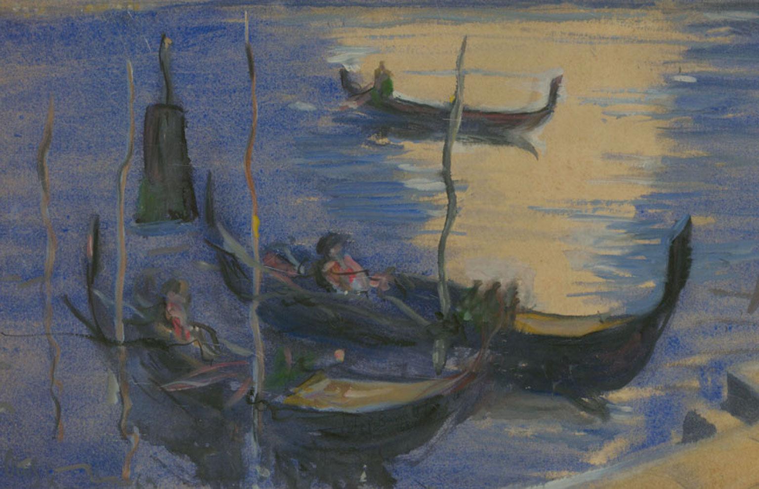 Olaf Havelock Barnett (1911-1979) - Framed 1969 Watercolour, Giudecca Canal 2