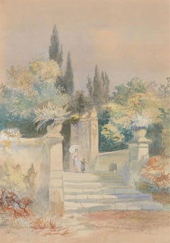 James Vivien de Fleury (1847-1902) - Late 19th Century Watercolour, El Paradiso