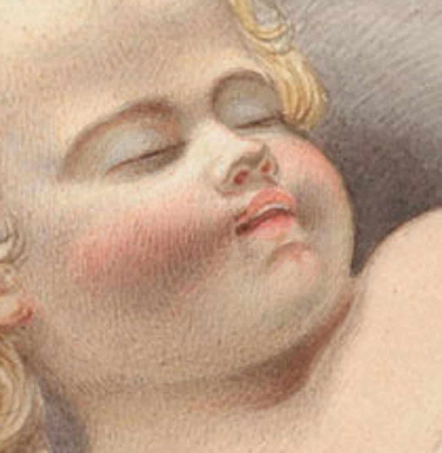 Charles Frederick Buckley (1812-1869) - Watercolour, Sleeping Child, 'Innocence' 2