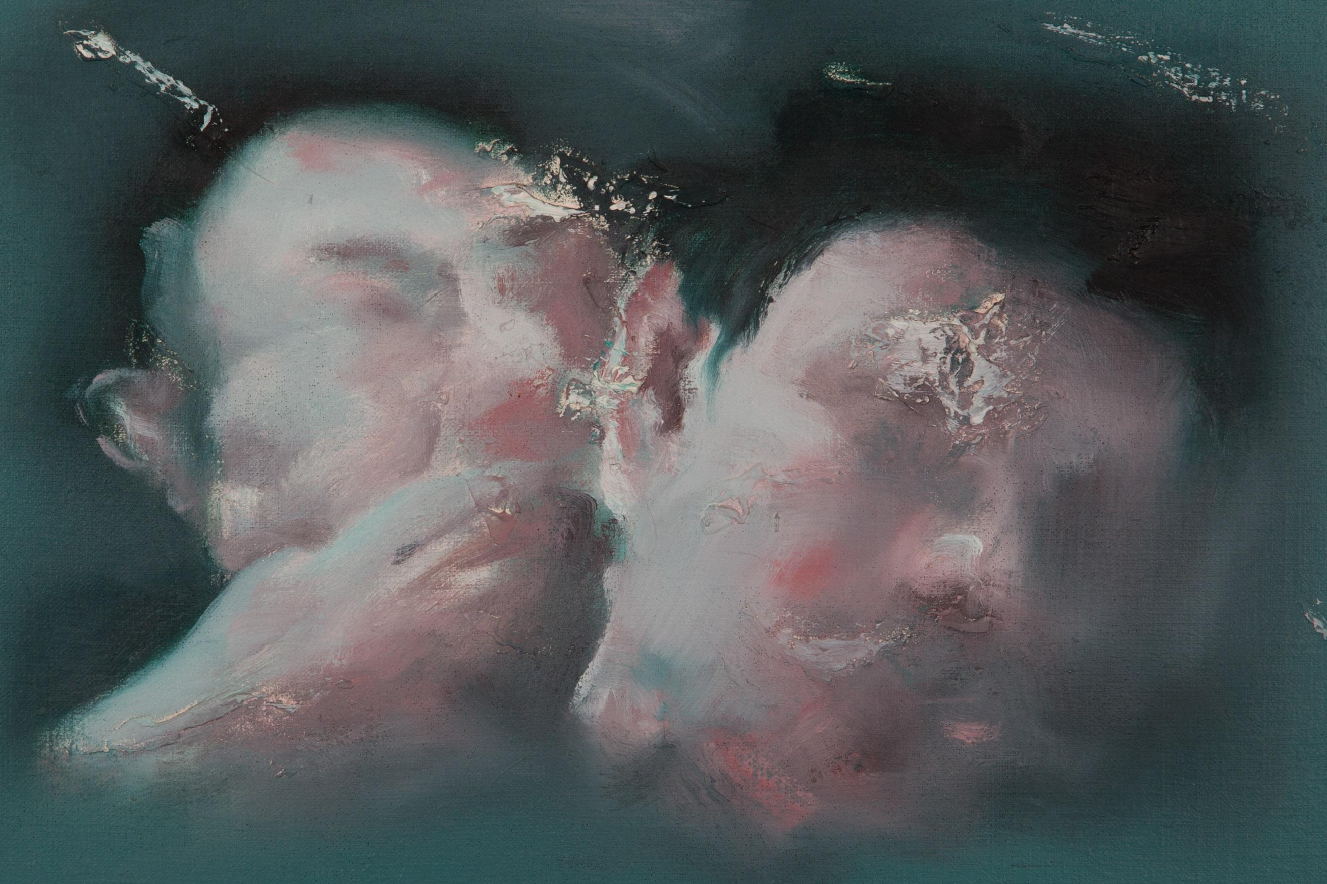 Whisper - Modern Painting by Chen Liangjie