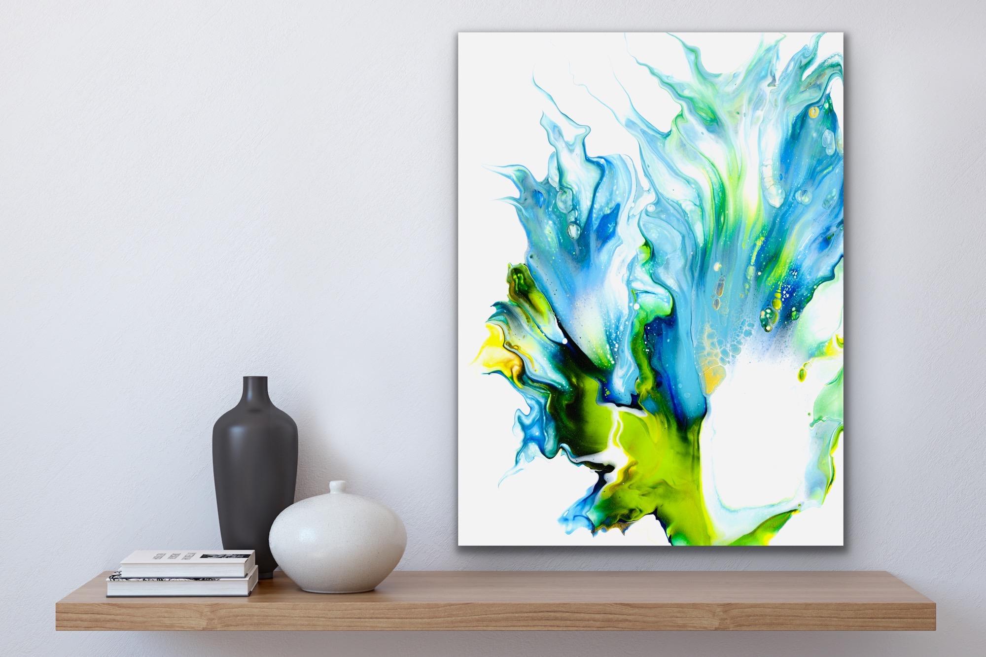 Contemporary Modern Abstract, Giclee Print on Metal, Limited Edition, by Cessy  For Sale 3