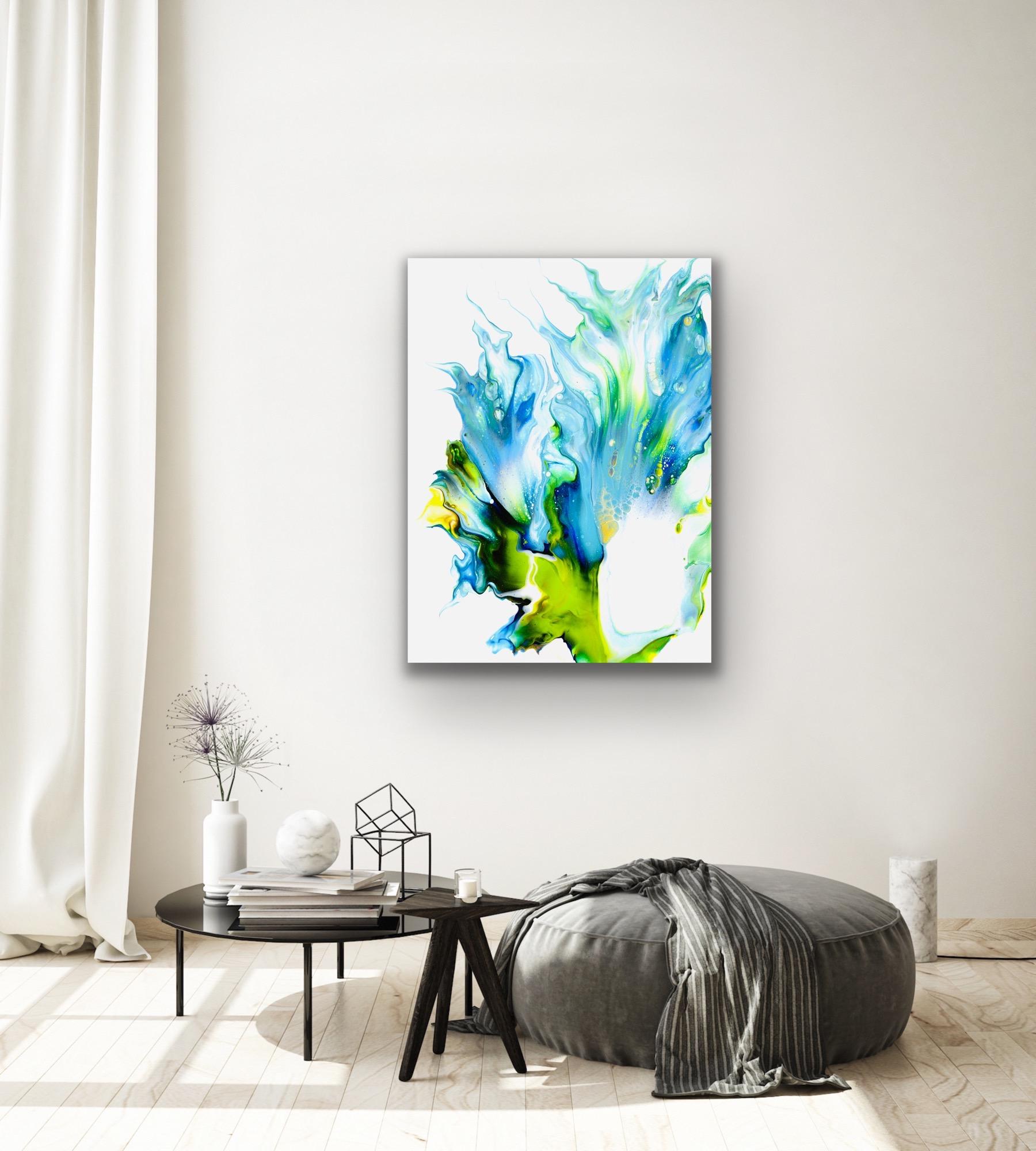 Contemporary Modern Abstract, Giclee Print on Metal, Limited Edition, by Cessy  For Sale 4