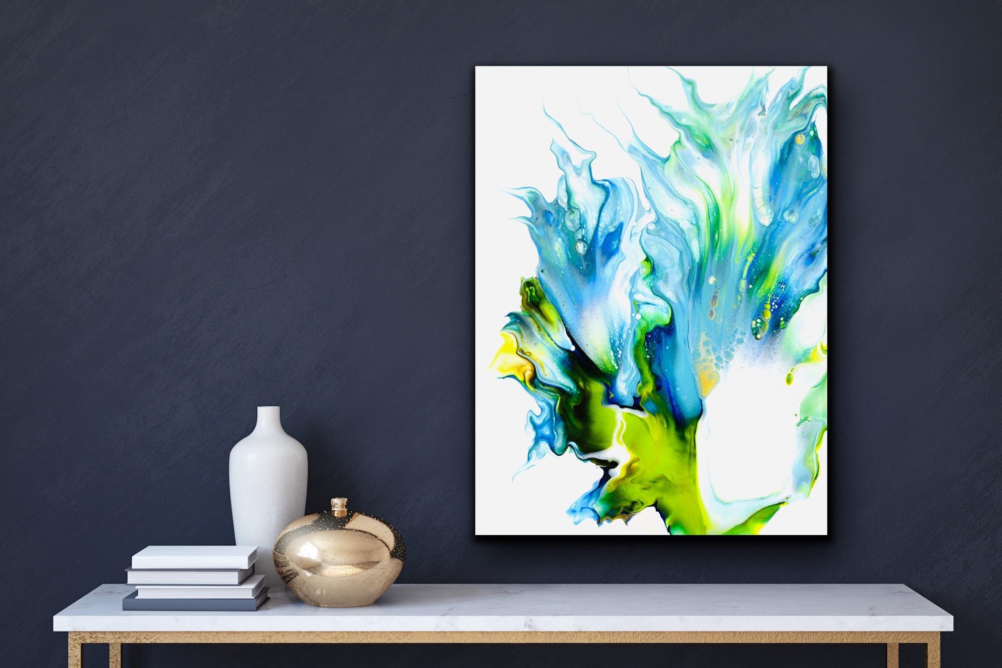 Contemporary Modern Abstract, Giclee Print on Metal, Limited Edition, by Cessy  For Sale 5