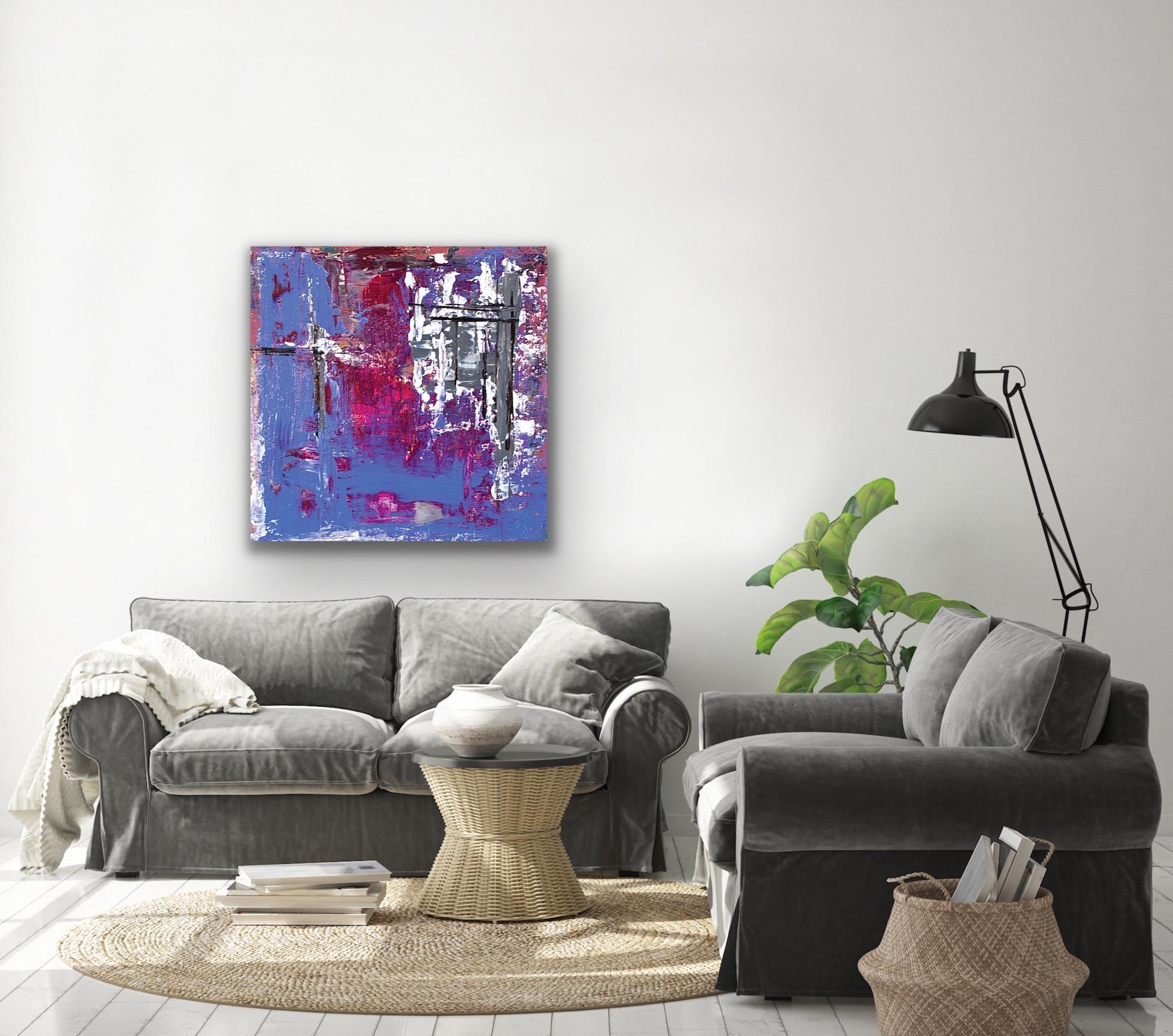 Abstract Painting, Modern Wall Art, Large Indoor Outdoor Decor, Print on Metal 2