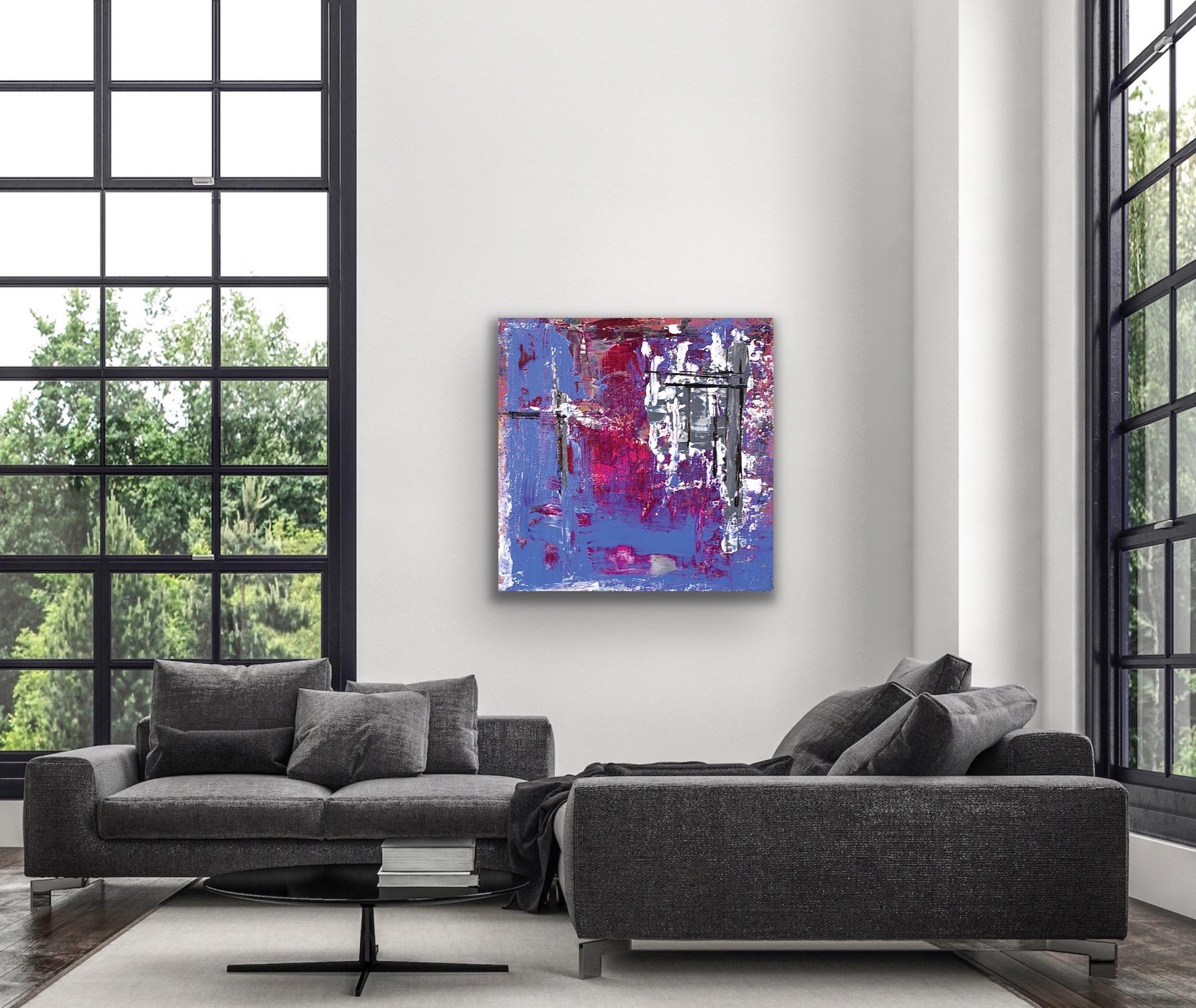 Abstract Painting, Modern Wall Art, Large Indoor Outdoor Decor, Print on Metal 3