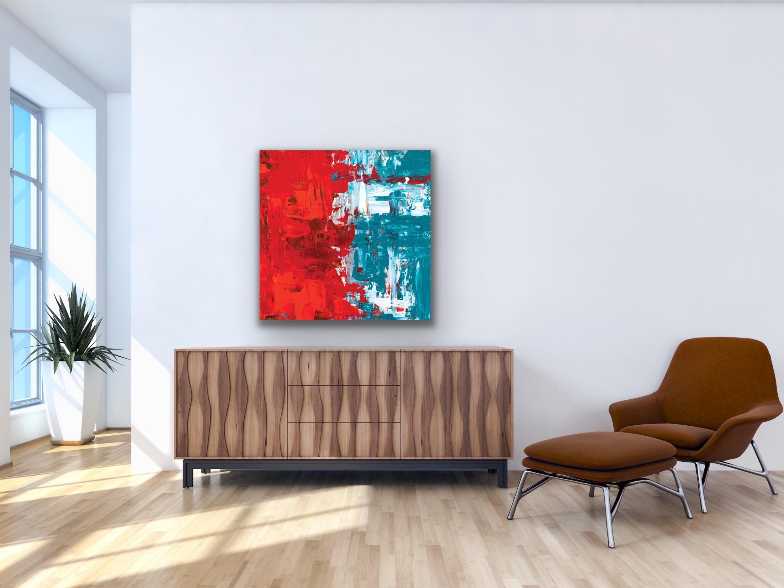 Modern Wall Art, Contemporary Decor, Large Indoor Outdoor Giclee Print on Metal For Sale 1