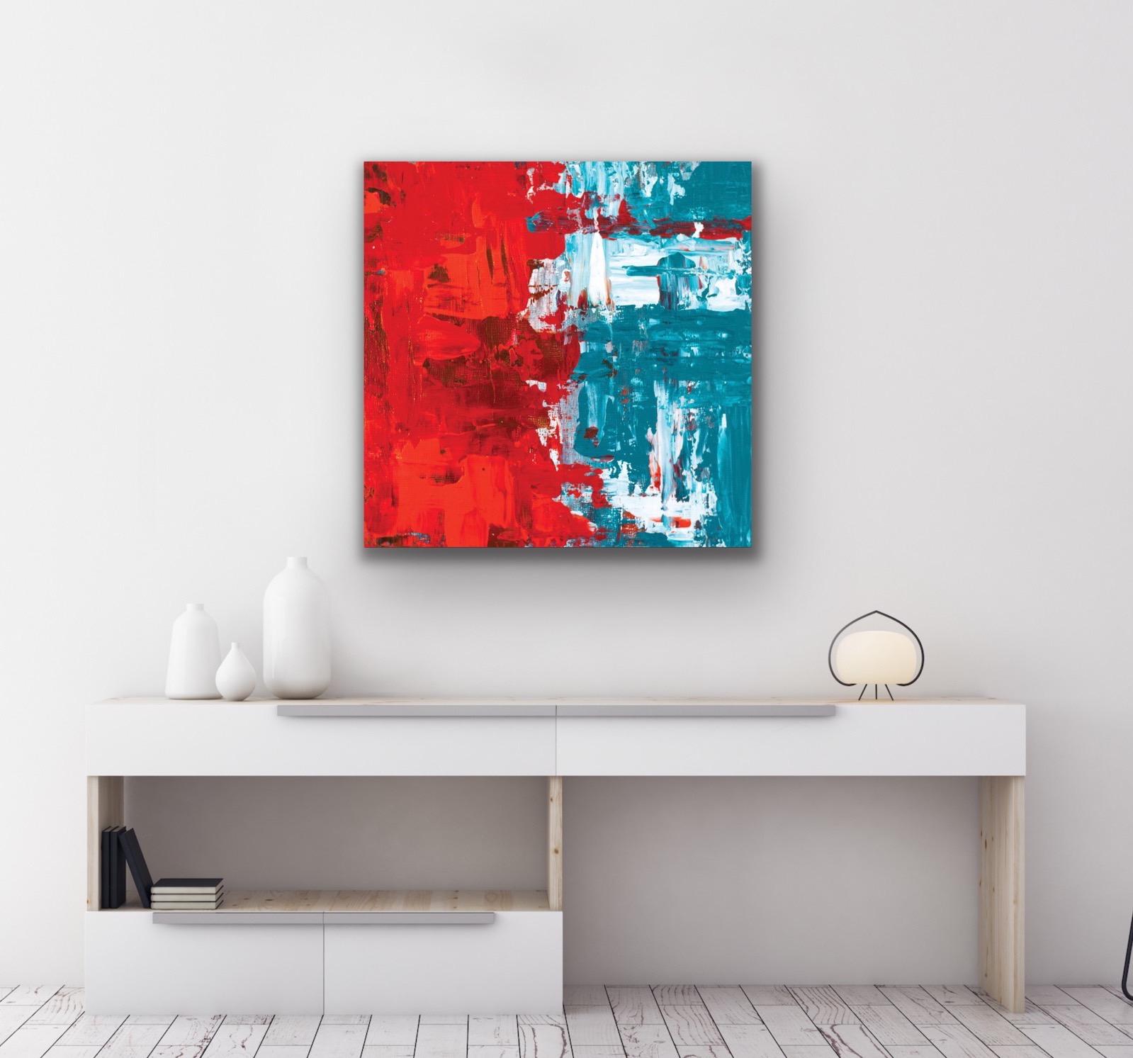 Modern Wall Art, Contemporary Decor, Large Indoor Outdoor Giclee Print on Metal For Sale 2