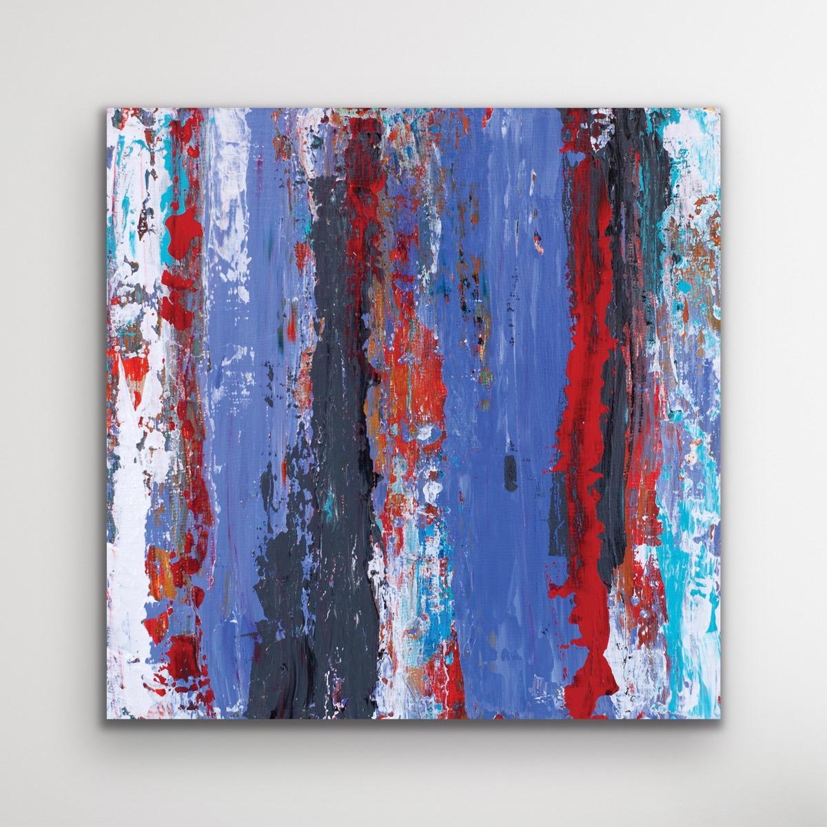 Abstract Contemporary Art, Knife Painting, Indoor Outdoor Decor, Print on Metal