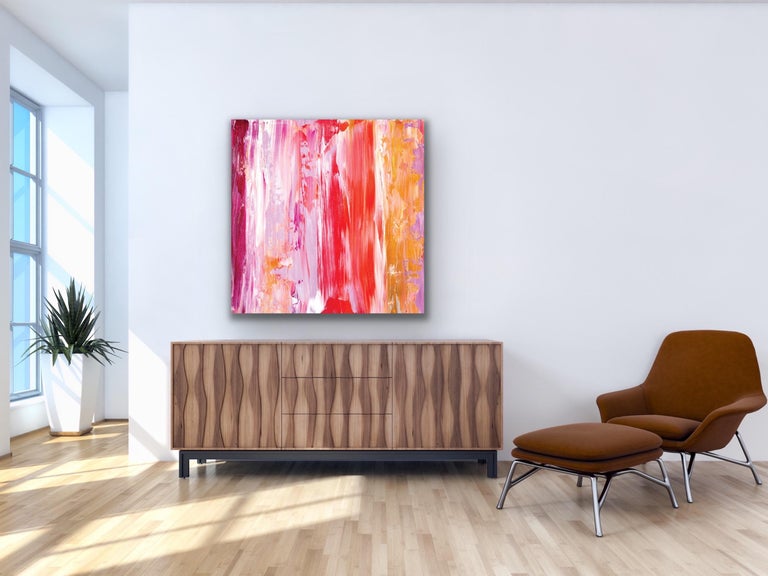 Contemporary Decor, Modern Wall Art, Large Indoor Outdoor Giclee Print on Metal For Sale 1