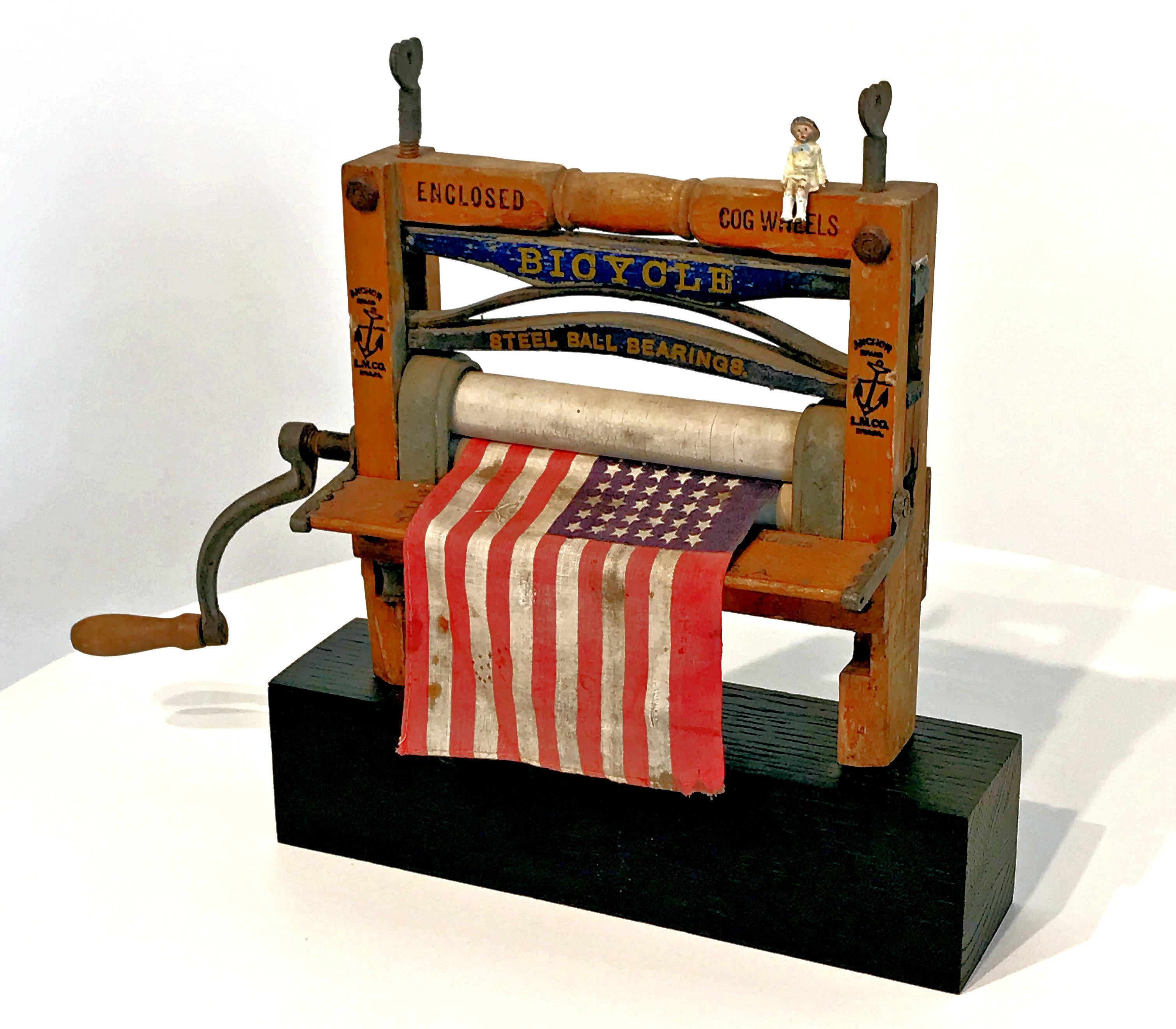 Mark Serrianne Mixed Media Sculpture Antique Assemblage Art Modern Contemporary For Sale 1