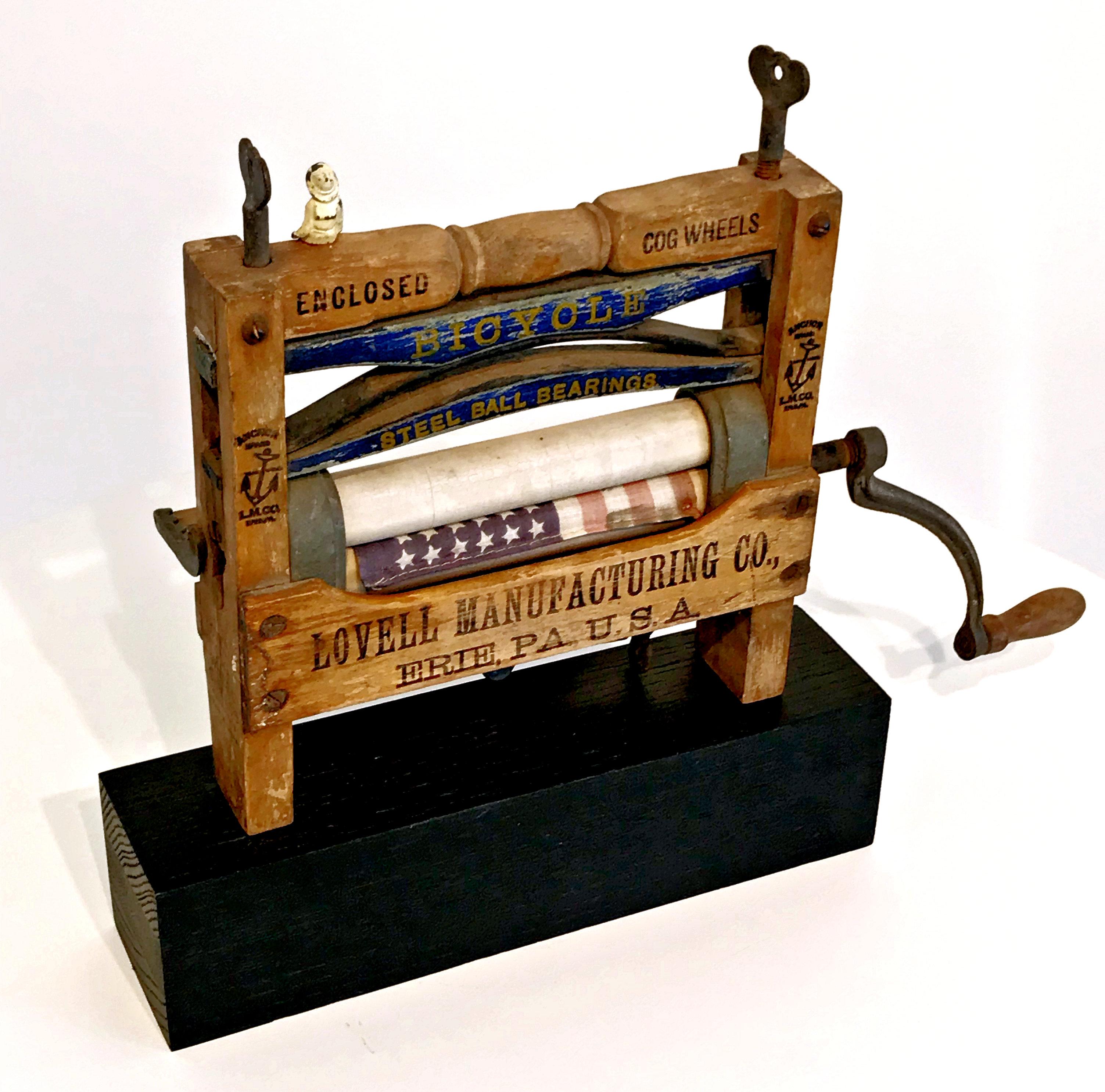Mark Serrianne Mixed Media Sculpture Antique Assemblage Art Modern Contemporary For Sale 3