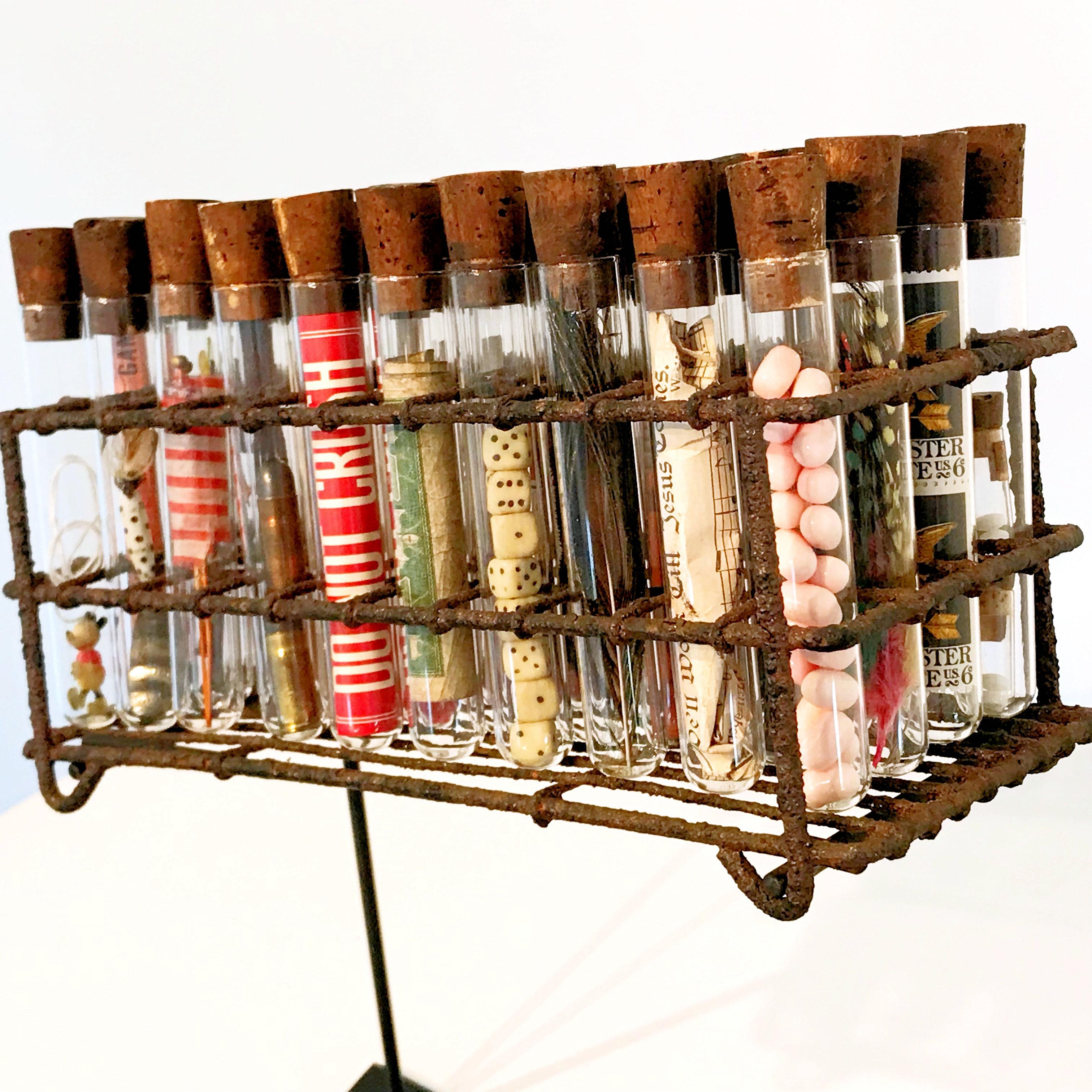 Mark Serrianne Assemblage Art Antique Vintage Contemporary Mixed Media Sculpture For Sale 2