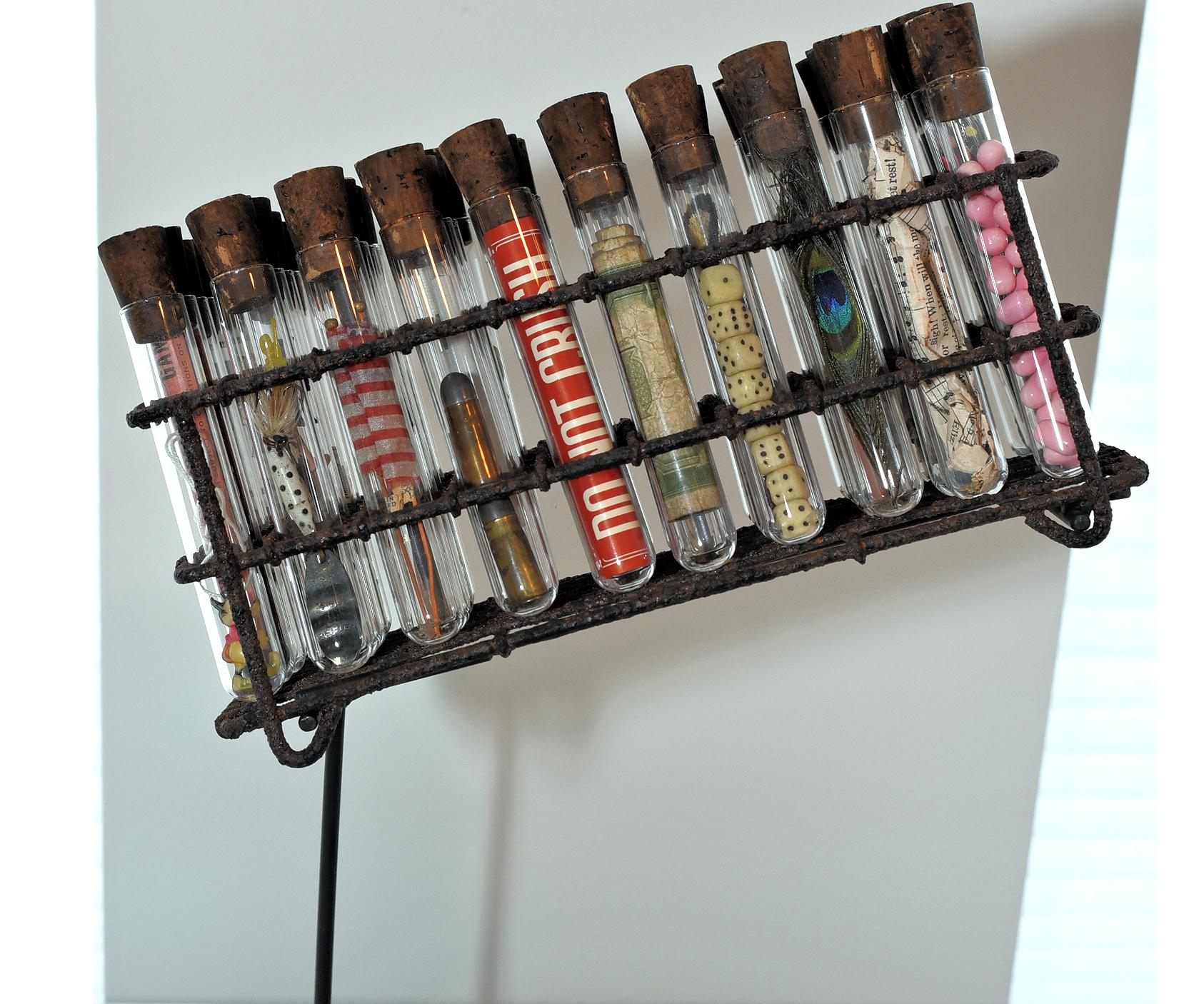 Mark Serrianne Assemblage Art Antique Vintage Contemporary Mixed Media Sculpture For Sale 7