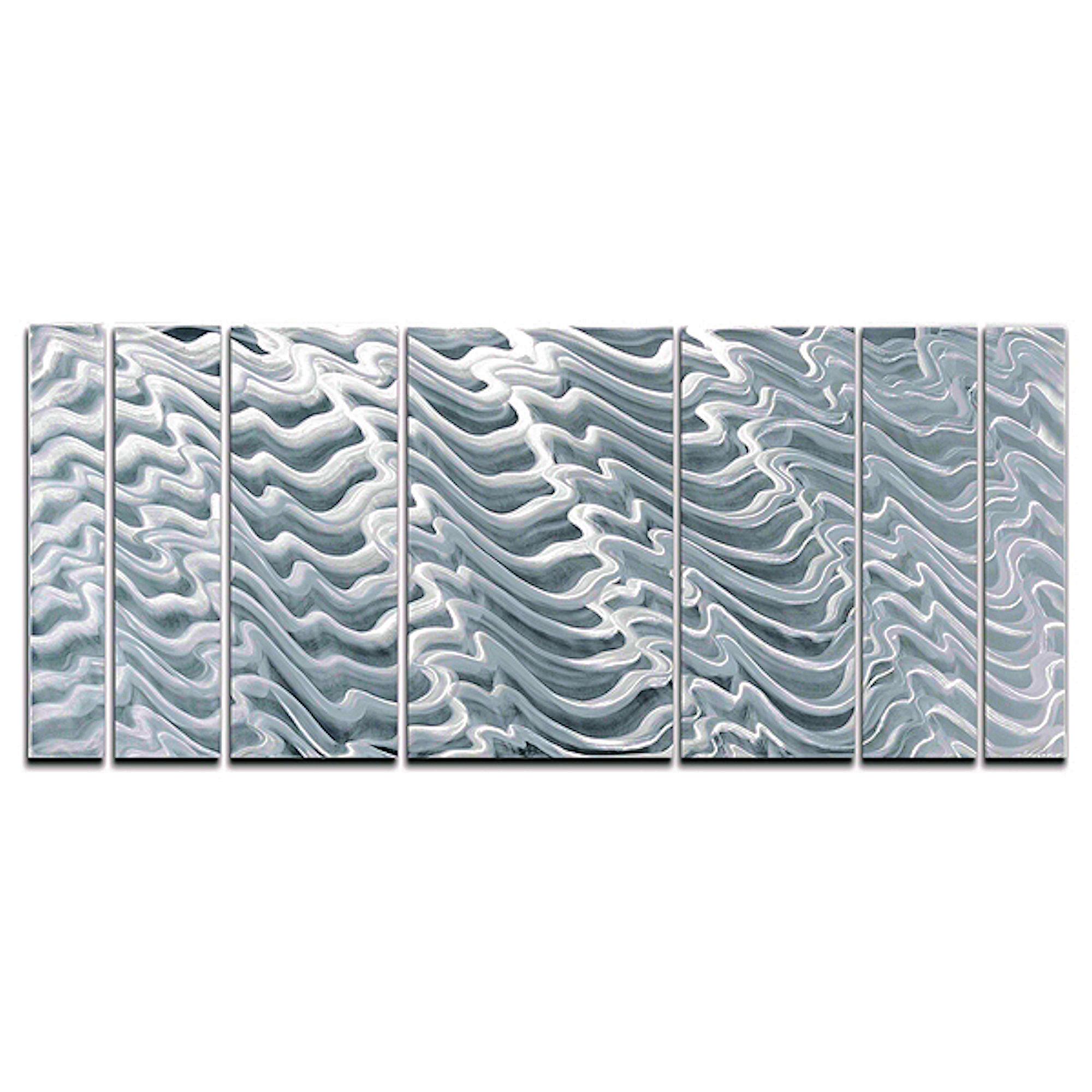 Sebastian R. Aluminum Wall Sculpture Contemporary Original Industrial Modern  - Gray Abstract Sculpture by Sebastian Reiter