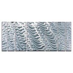Sebastian R. Aluminum Wall Sculpture Contemporary Original Industrial Modern
