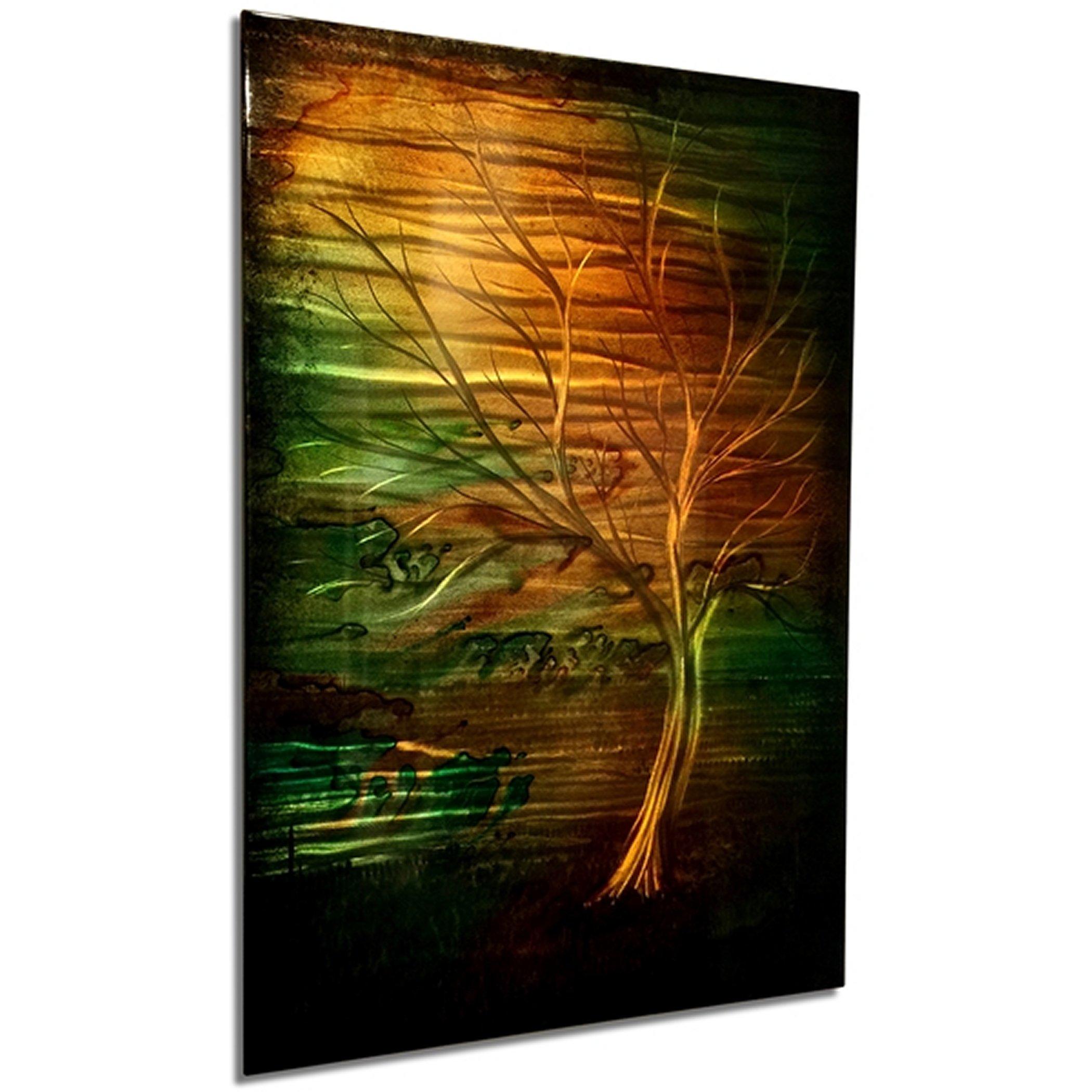 Large Abstract Metal Wall Art Industrial Modern Contemporary Tree Landscape 