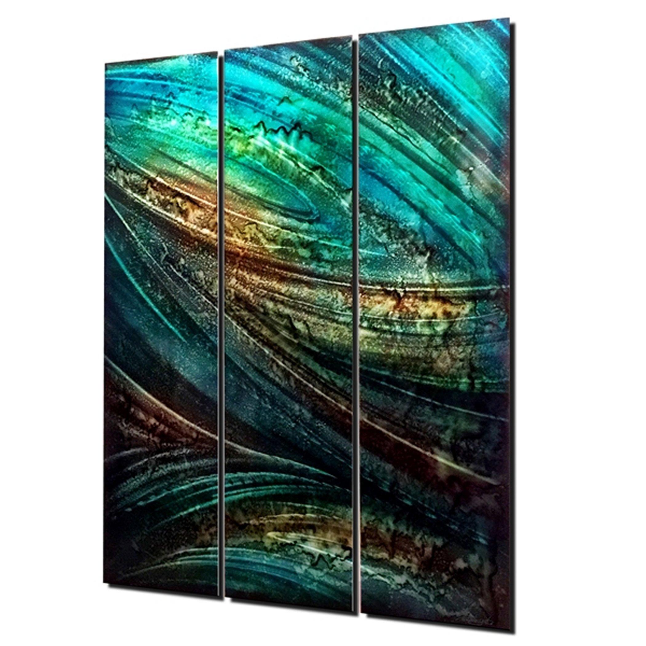 Large Original Abstract Modern Metal Wall Art Painting Industrial Contemporary
