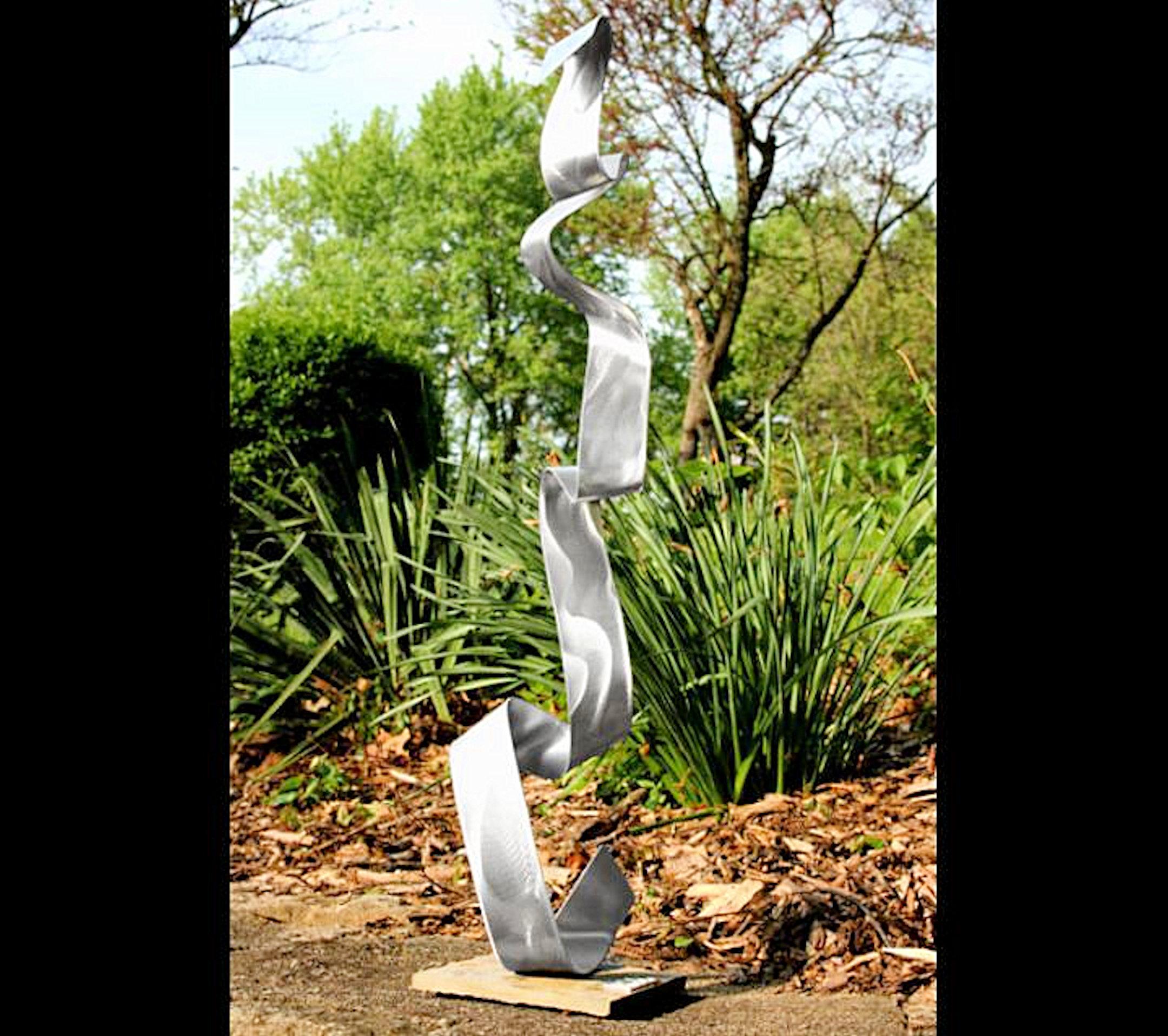 Sebastian Reiter Abstract Sculpture - Modern Industrial Sculpture Indoor Outdoor Metal Yard Garden Art Contemporary
