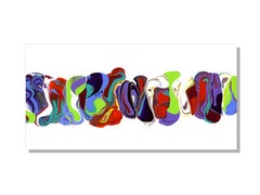 Modern Contemporary Abstract Painting Giclee Print Art on Metal by Cessy