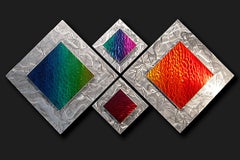 Modern Contemporary Metal Art, Multi-Panel Wall Sculpture, by Sebastian R