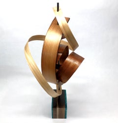 Mid-Century Modern Inspired Wood Sculpture, Contemporary, Jeff Linenkugel