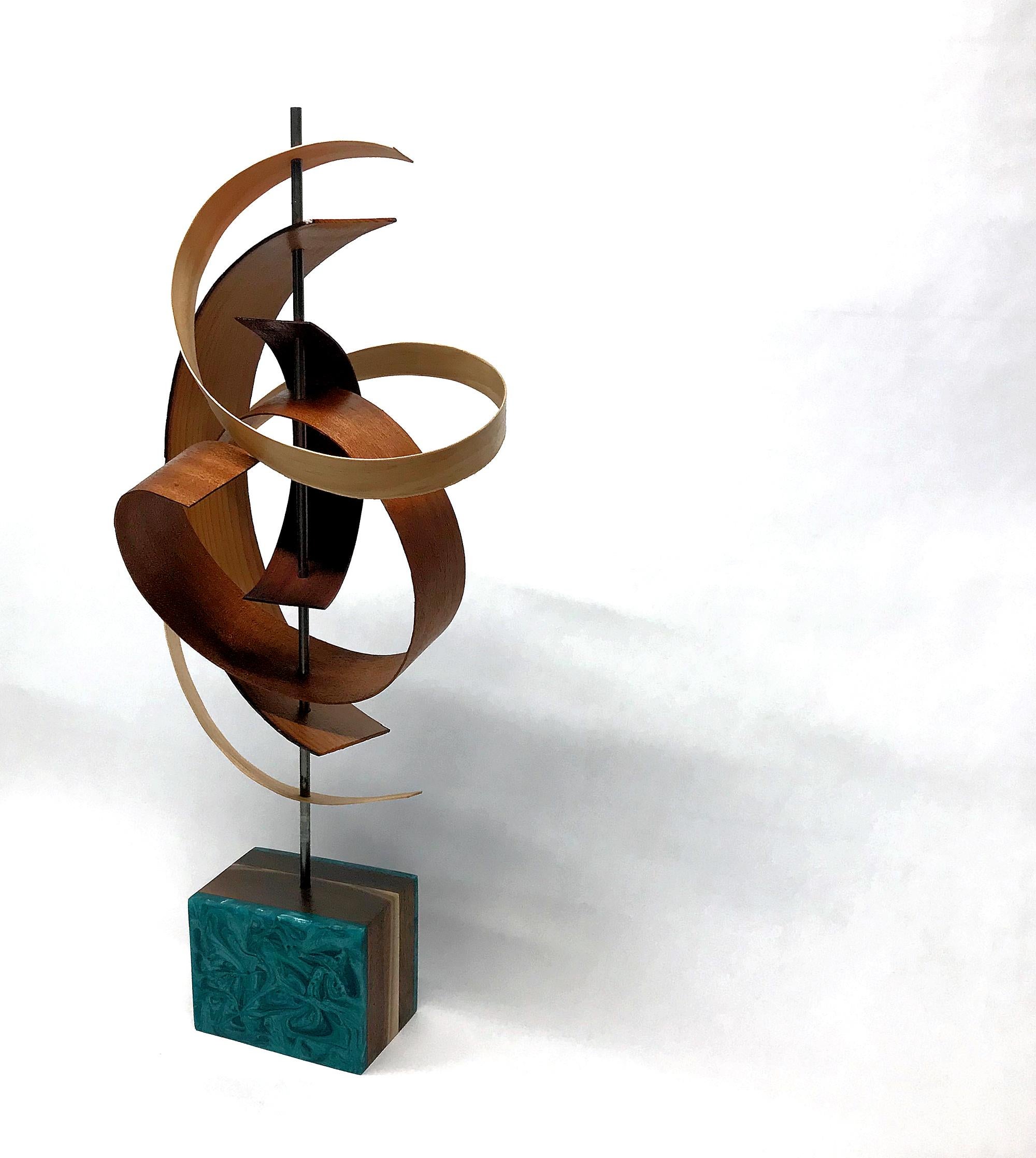 Mid-Century Modern Inspired Wood Sculpture, Contemporary, Jeff Linenkugel 5