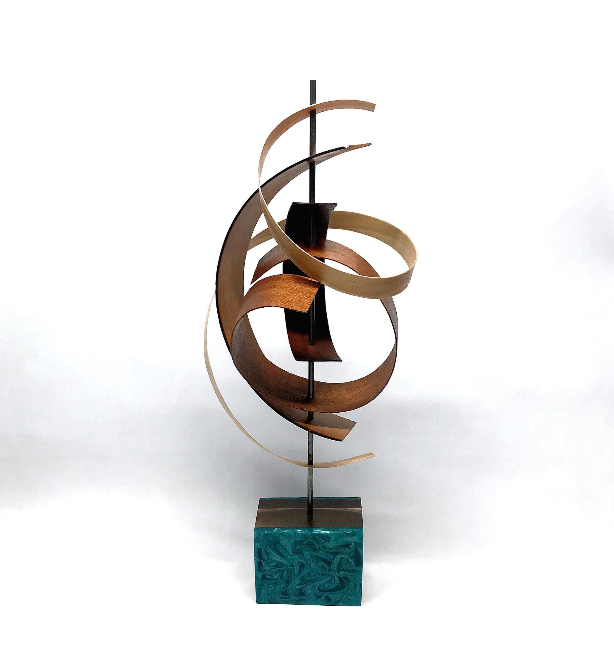 Mid-Century Modern Inspired Wood Sculpture, Contemporary, Jeff Linenkugel 1
