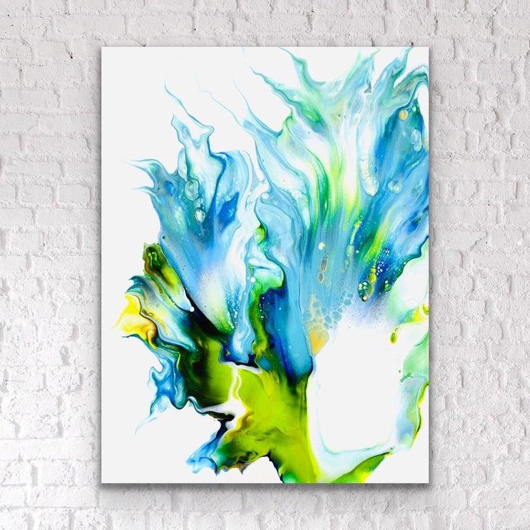 Contemporary Modern Abstract, Giclee Print on Metal, Limited Edition, by Cessy  For Sale 6