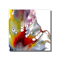 Contemporary Modern Abstract, Giclee Print on Metal, Limited Edition, by Cessy 