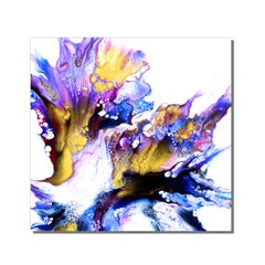 Contemporary Modern Abstract, Giclee Print on Metal, Limited Edition, by Cessy 