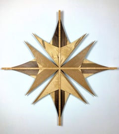 Original, Wooden Abstract Wall Sculpture, Modern Contemporary Art, by Shawn B