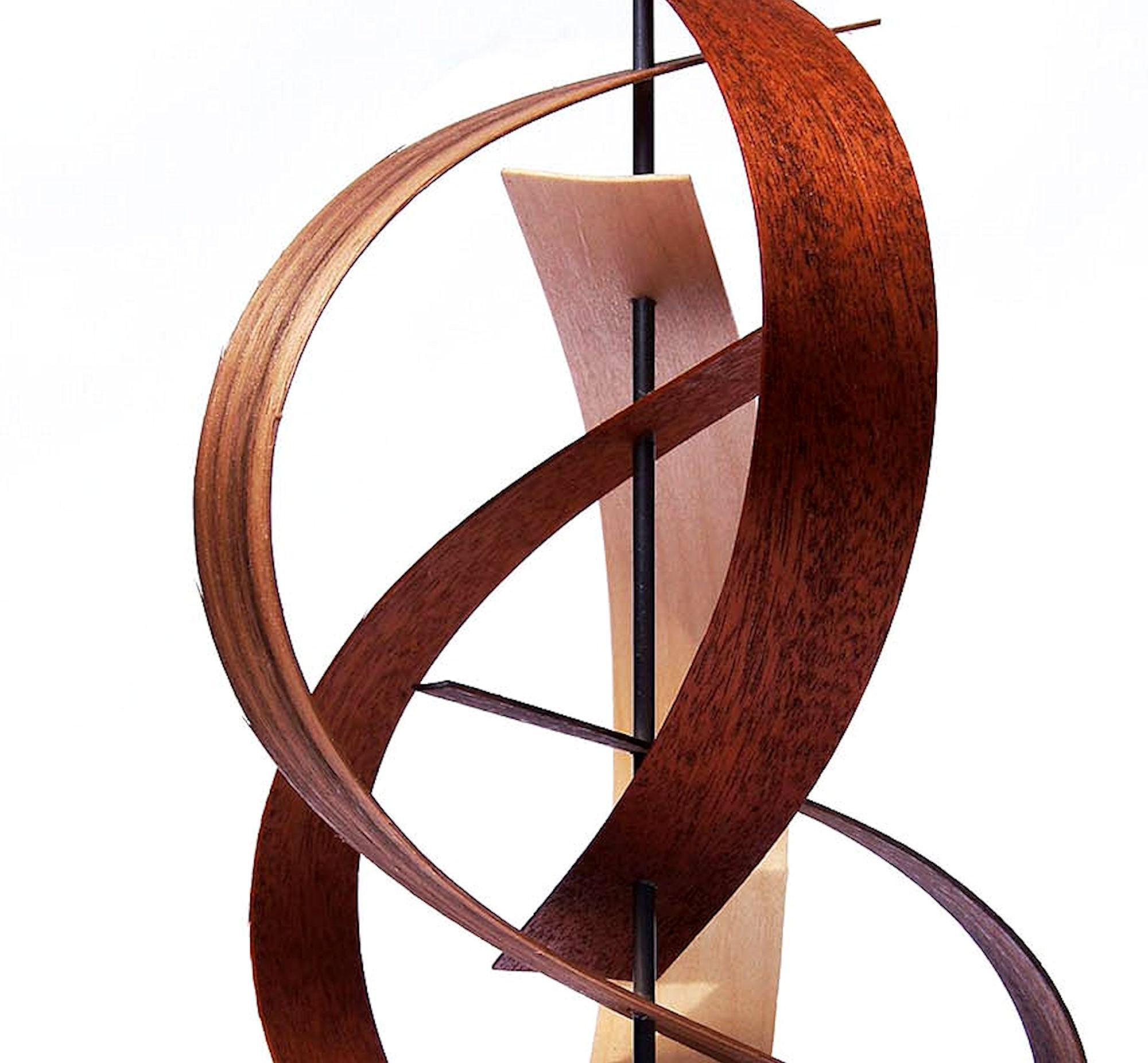 Mid-Century Modern Inspired, Original, Contemporary, Wood Sculpture by Jeff L. 3