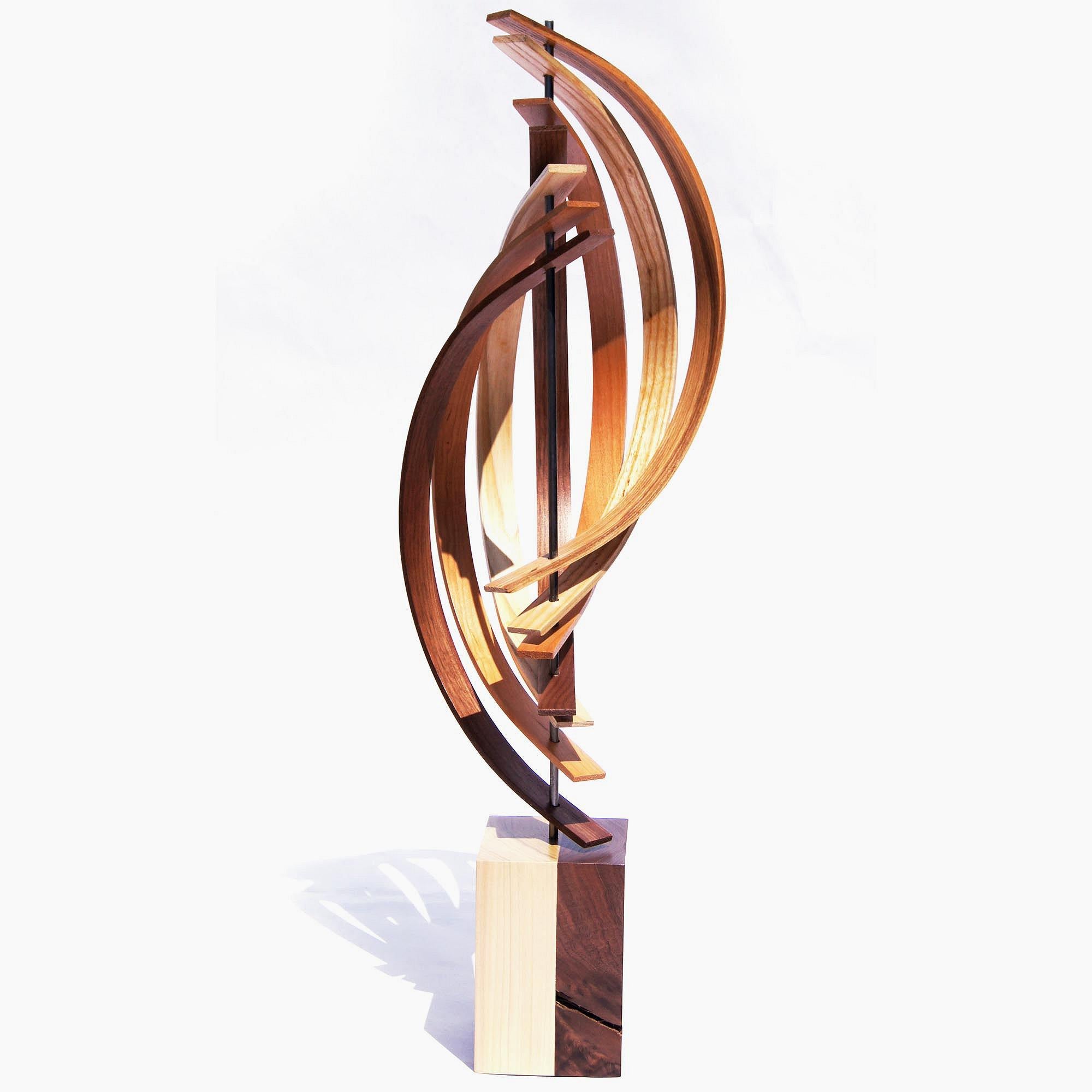 Mid-Century Modern Inspired, Original, Contemporary, Wood Sculpture by Jeff L. 1
