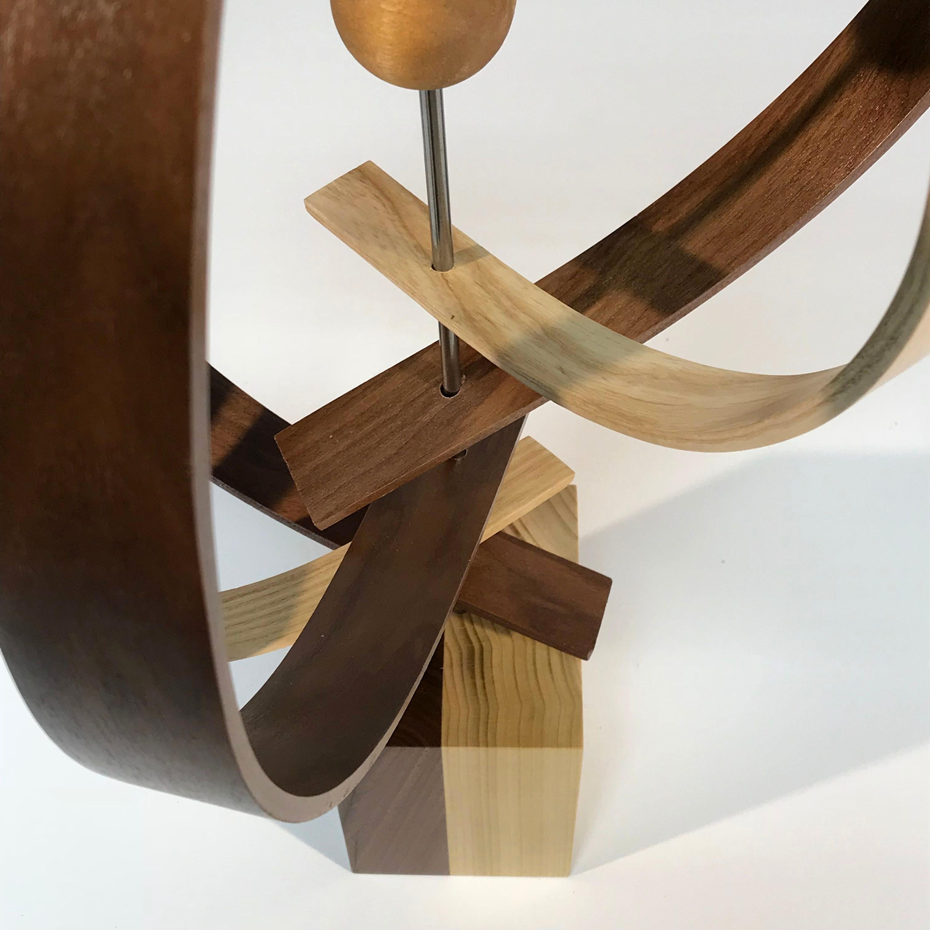 Wood Sculpture by Jeff L., Mid-Century Modern Inspired, Contemporary Abstract 3